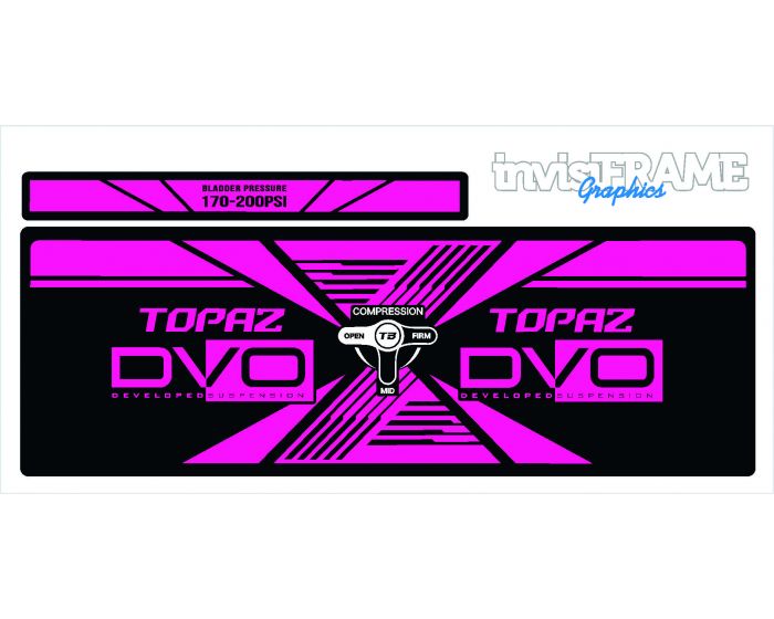 DVO TOPAZ AM Rear Shock Decal 2019/20