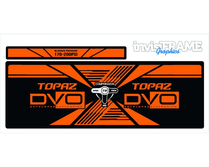 DVO TOPAZ AM Rear Shock Decal 2019/20