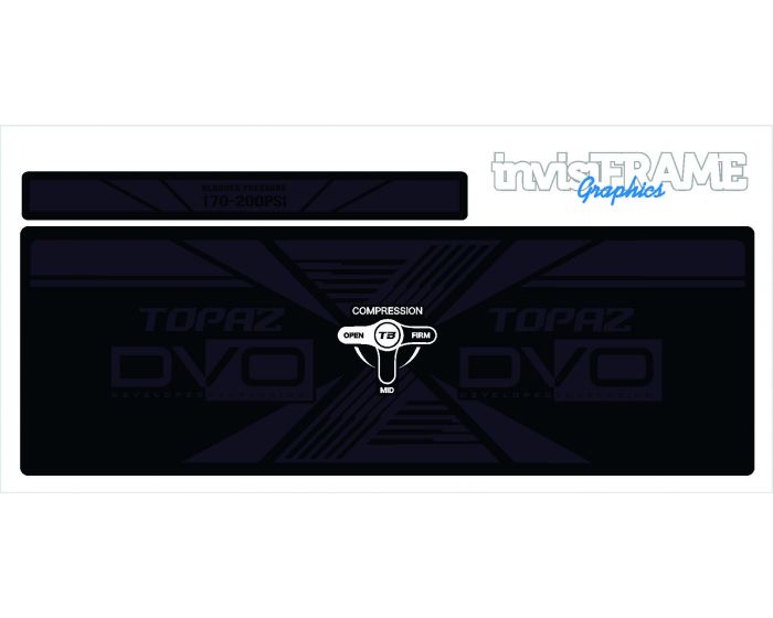 DVO TOPAZ AM Rear Shock Decal 2019/20