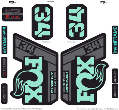 Fox 34 Performance Elite 2021 Decals