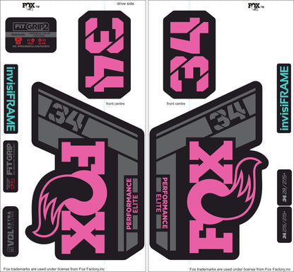 Fox 34 Performance Elite 2021 Decals