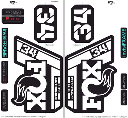 Fox 34 Performance Elite 2021 Decals