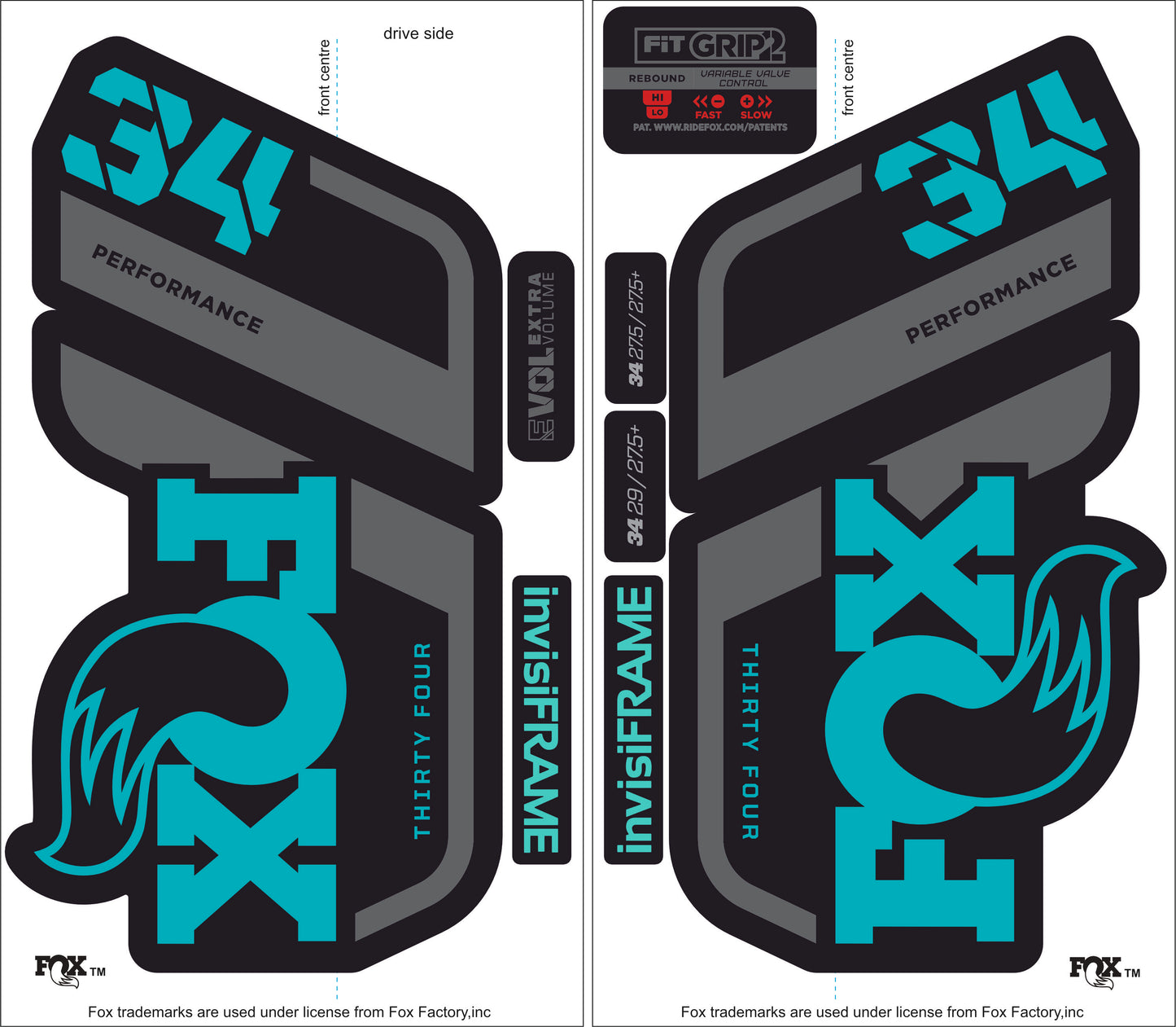 Fox 34 Performance 2021 Decals