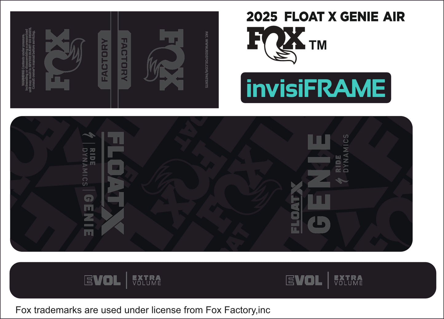 Fox Float X Genie Factory 2025 Decals