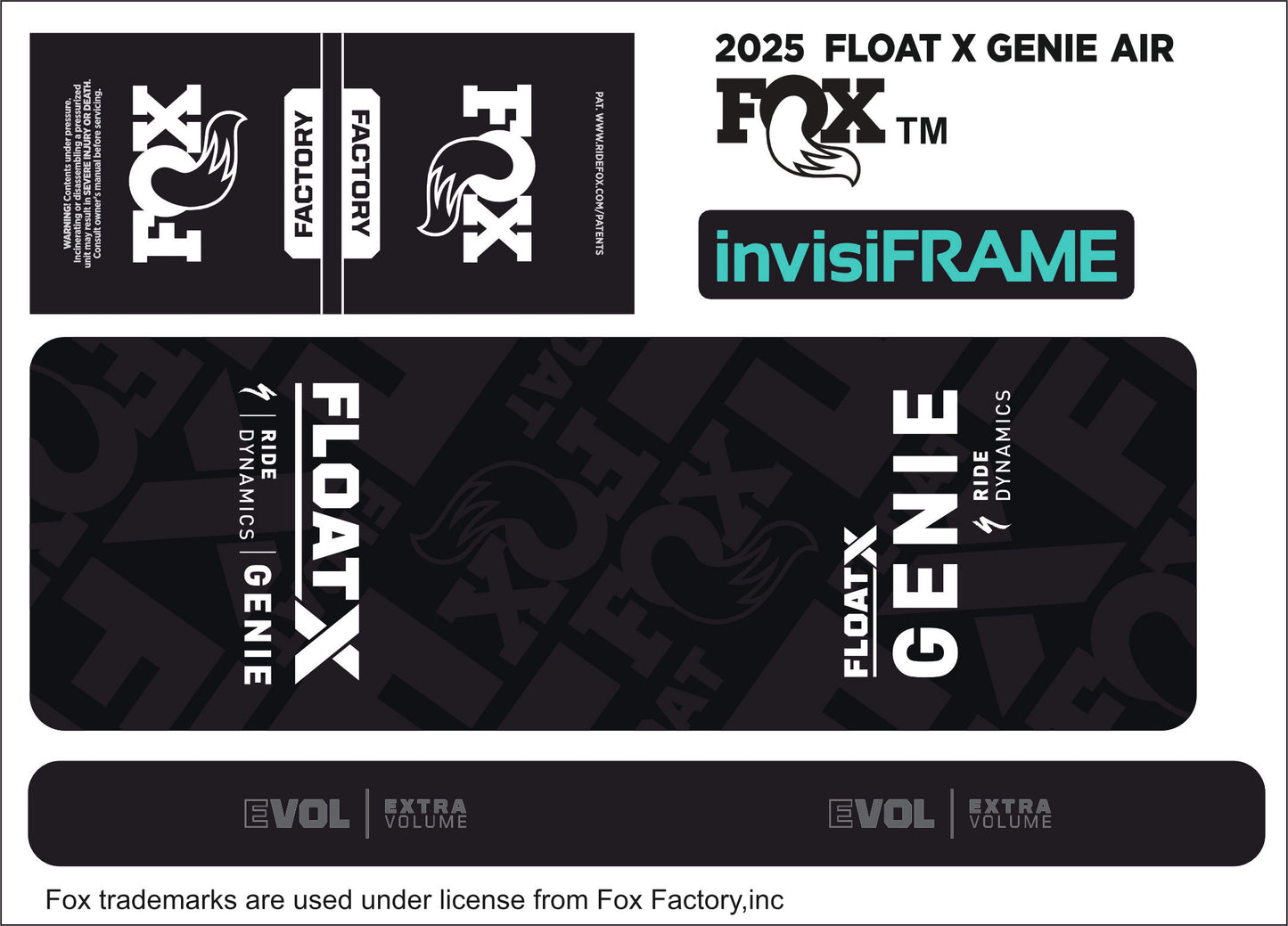 Fox Float X Genie Factory 2025 Decals