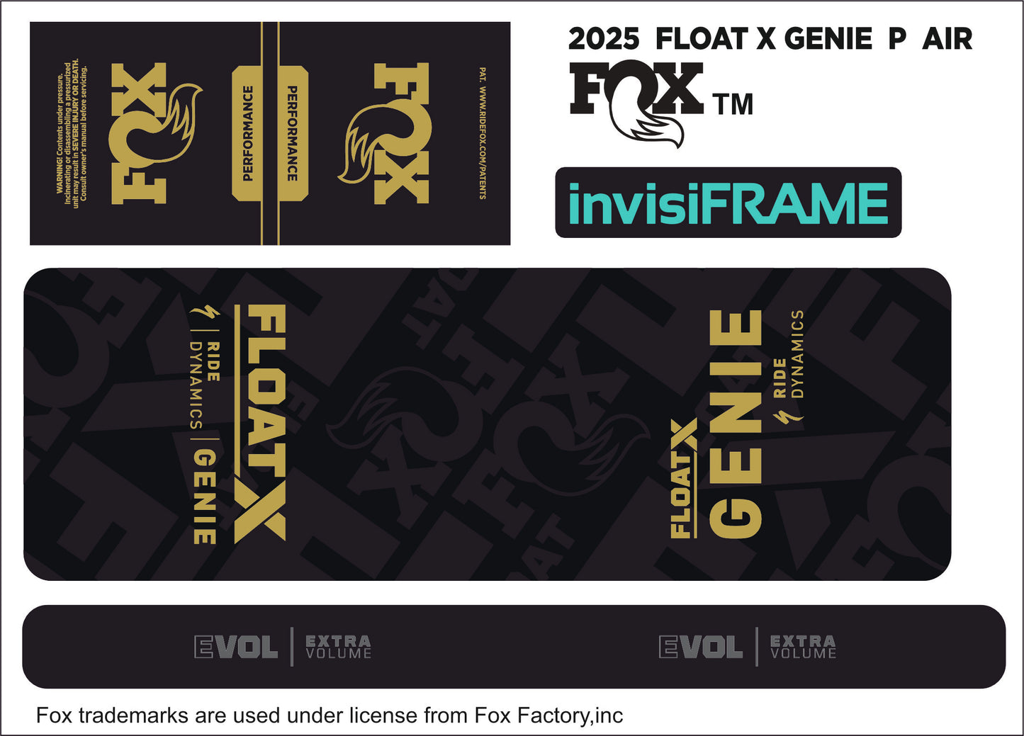 Fox Float X Genie Performance 2025 Decals