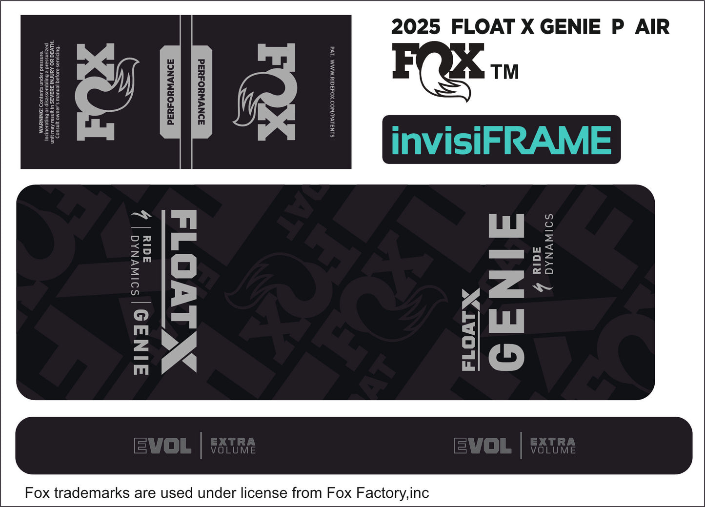 Fox Float X Genie Performance 2025 Decals