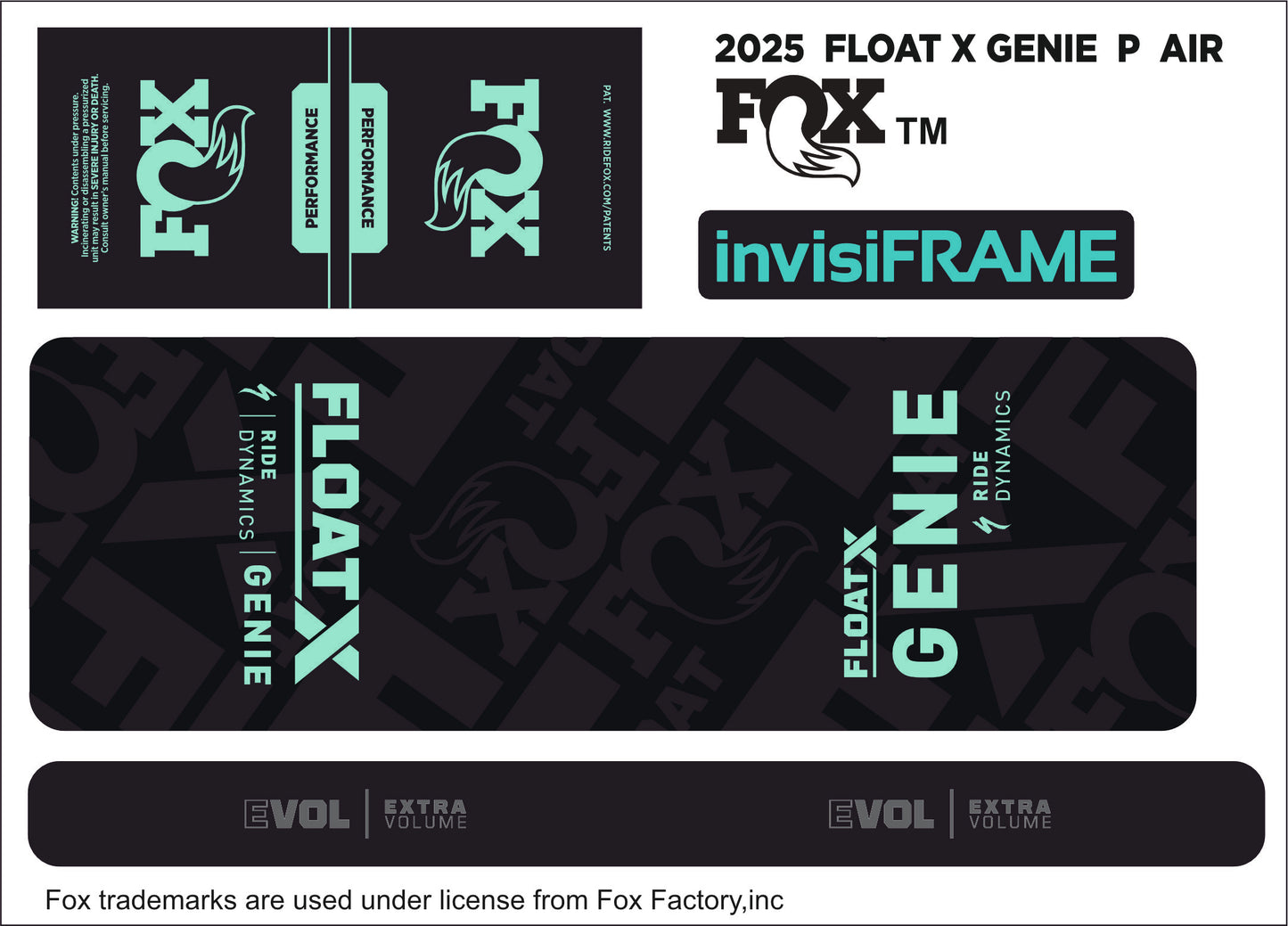 Fox Float X Genie Performance 2025 Decals