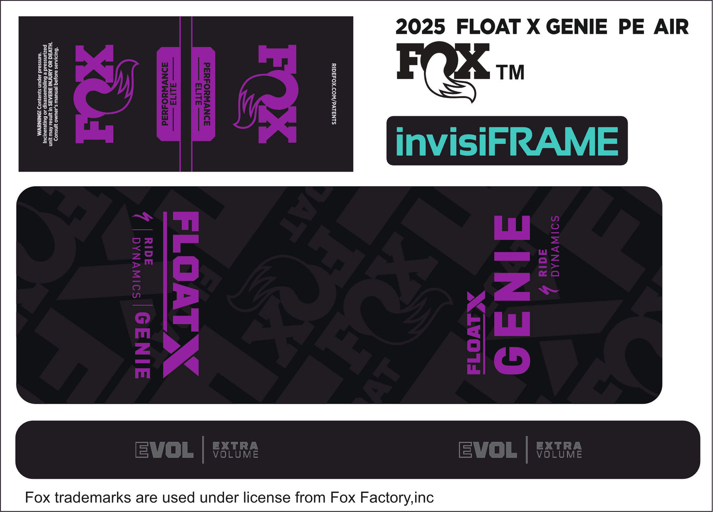 Fox Float X Genie Performance Elite 2025 Decals
