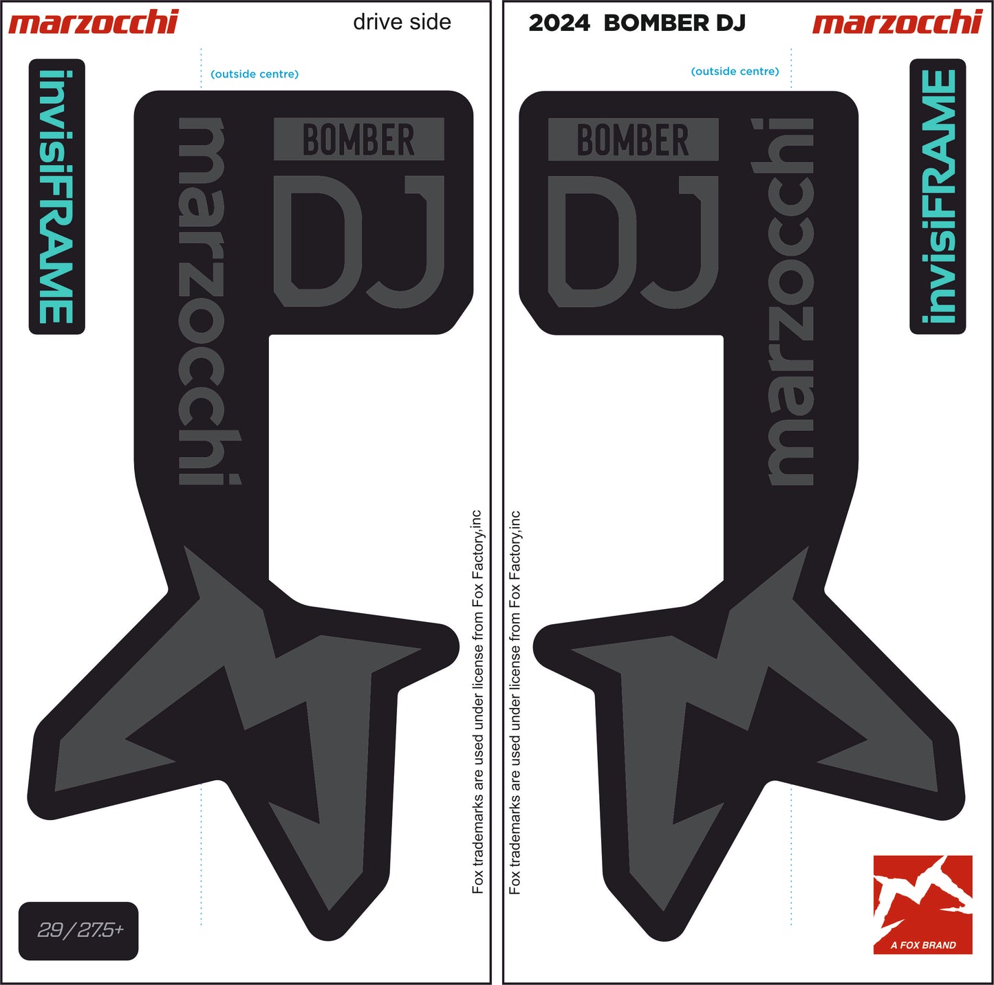 Marzocchi Bomber DJ 2024 Decals