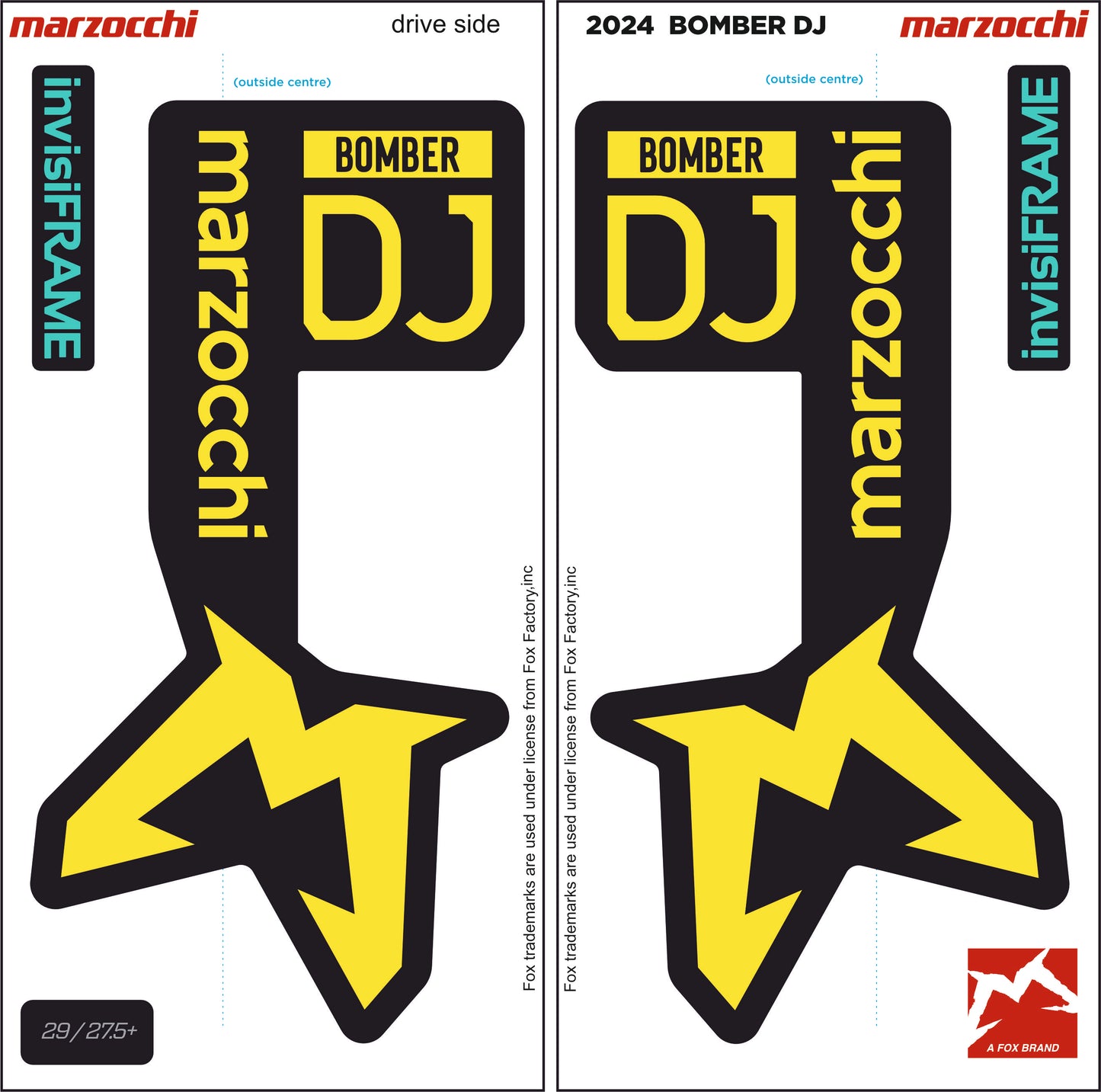 Marzocchi Bomber DJ 2024 Decals