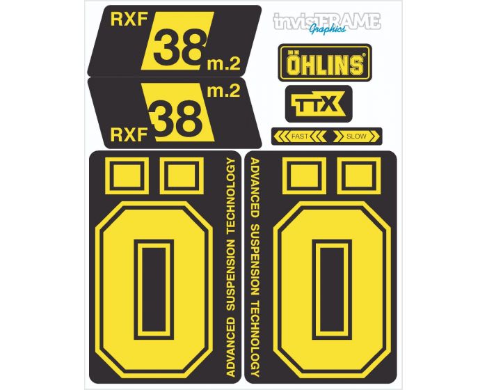 Ohlins RXF 38 M.2 Fork Decals 2022/23/24