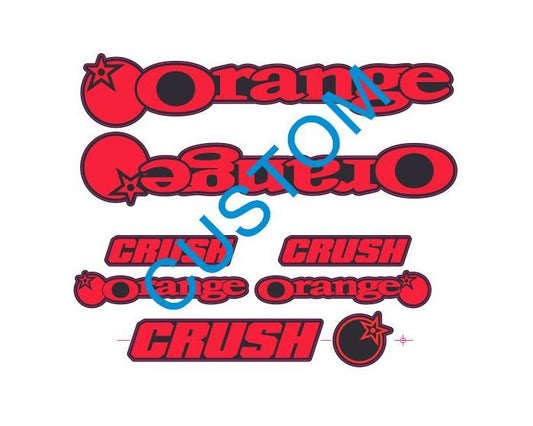 Orange Crush 2017-2018 Decals