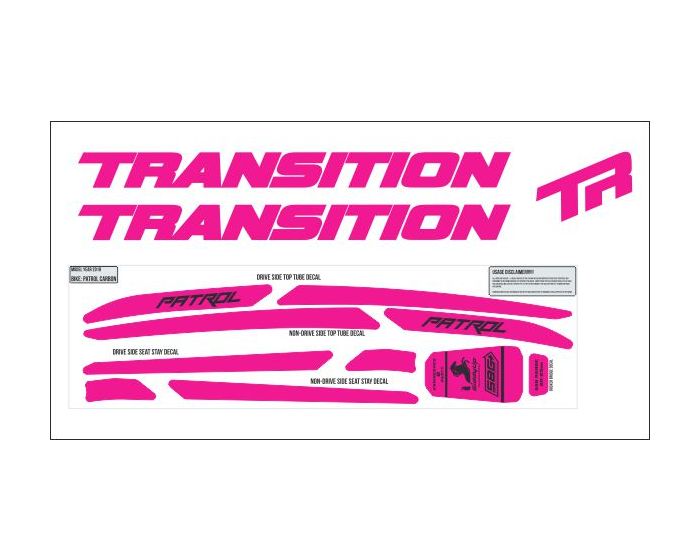 Transition Patrol Carbon 2019 Decals