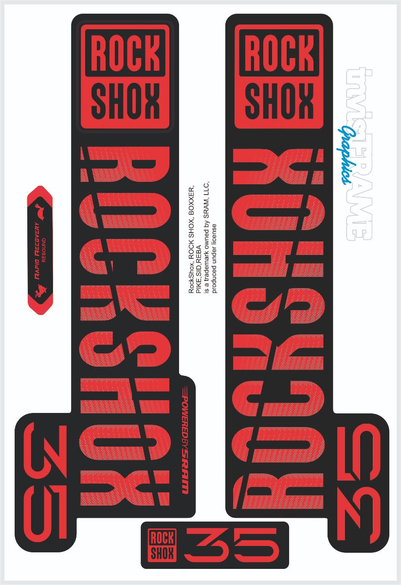 Rock Shox 35 2018 Decals