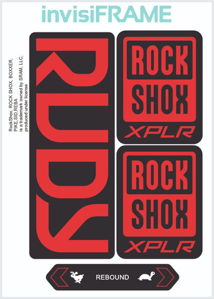 Rock Shox Rudy 2023 Decals