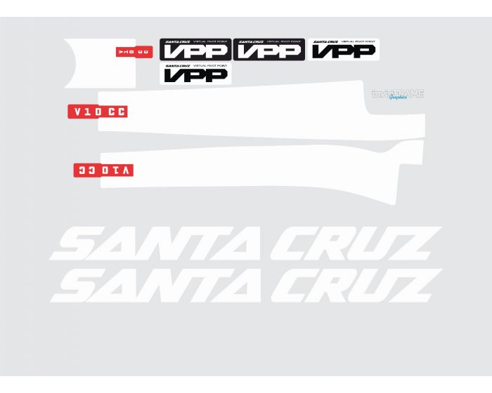 Santa Cruz V10 CC 29er 2019 Decals