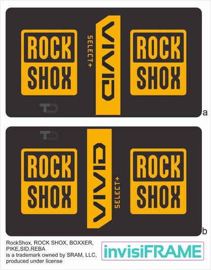 Rock Shox Vivid Coil Select+ 2025 Decals